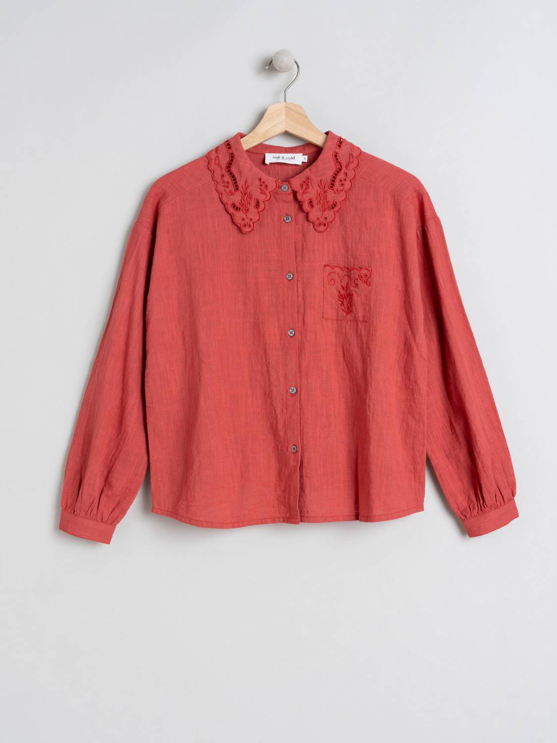 CAMISA CUELLO BORDADO