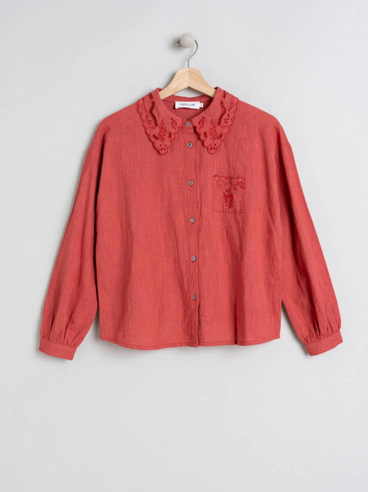 CAMISA CUELLO BORDADO