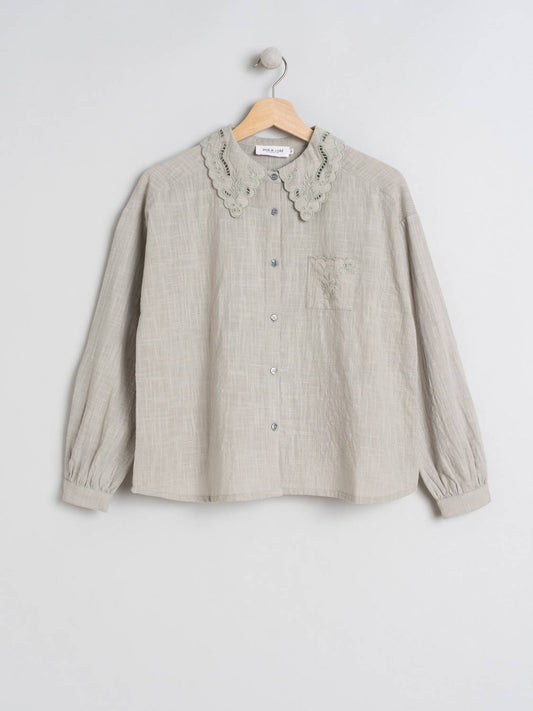 CAMISA CUELLO BORDADO