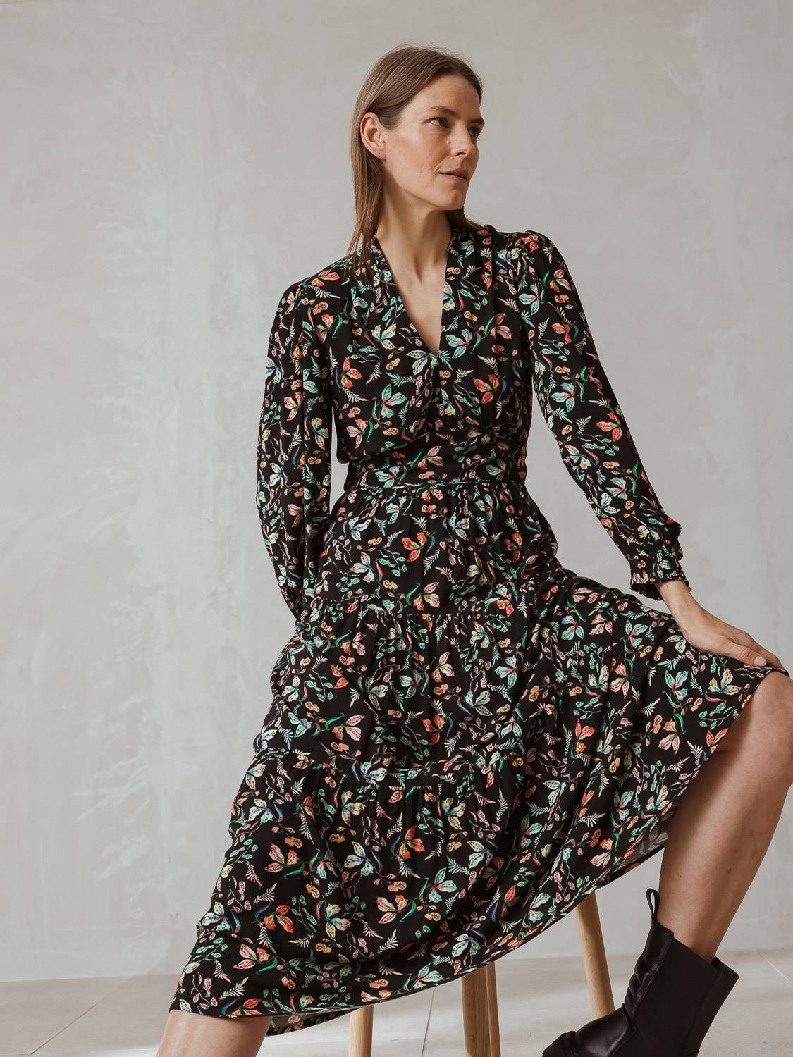 GILDA LEAVES DRESS
