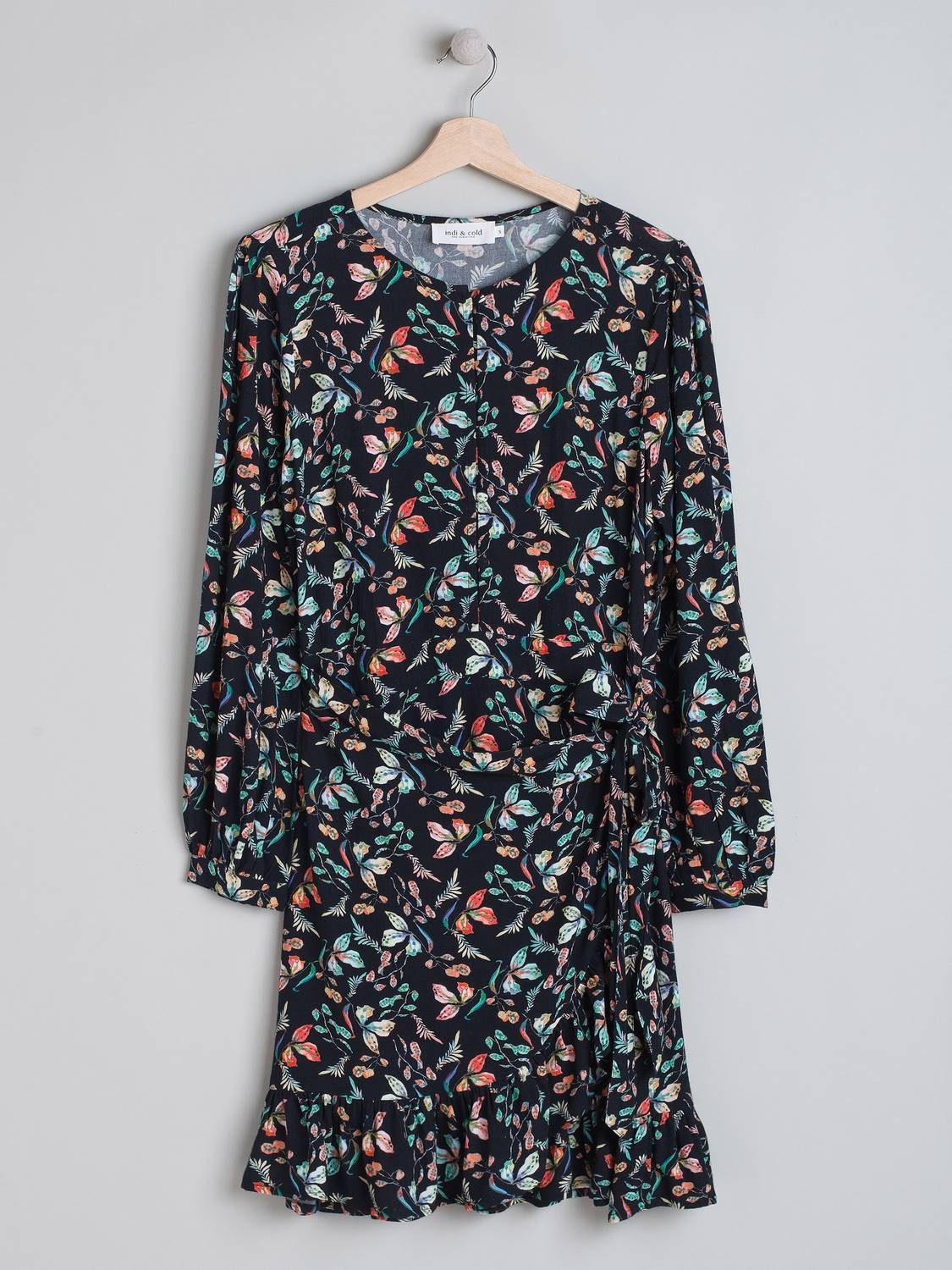 VESTIDO CORTO HOJAS