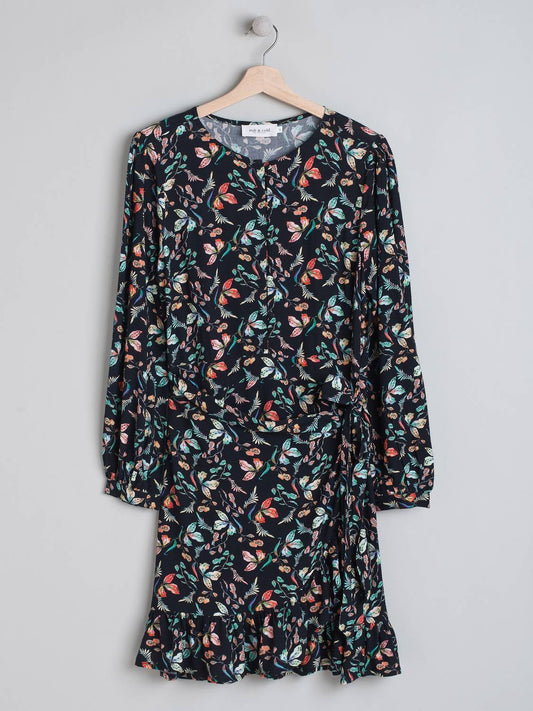 VESTIDO CORTO HOJAS