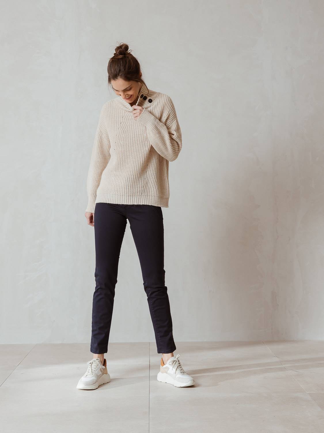 PANTALÓN SLIM ALGODÓN