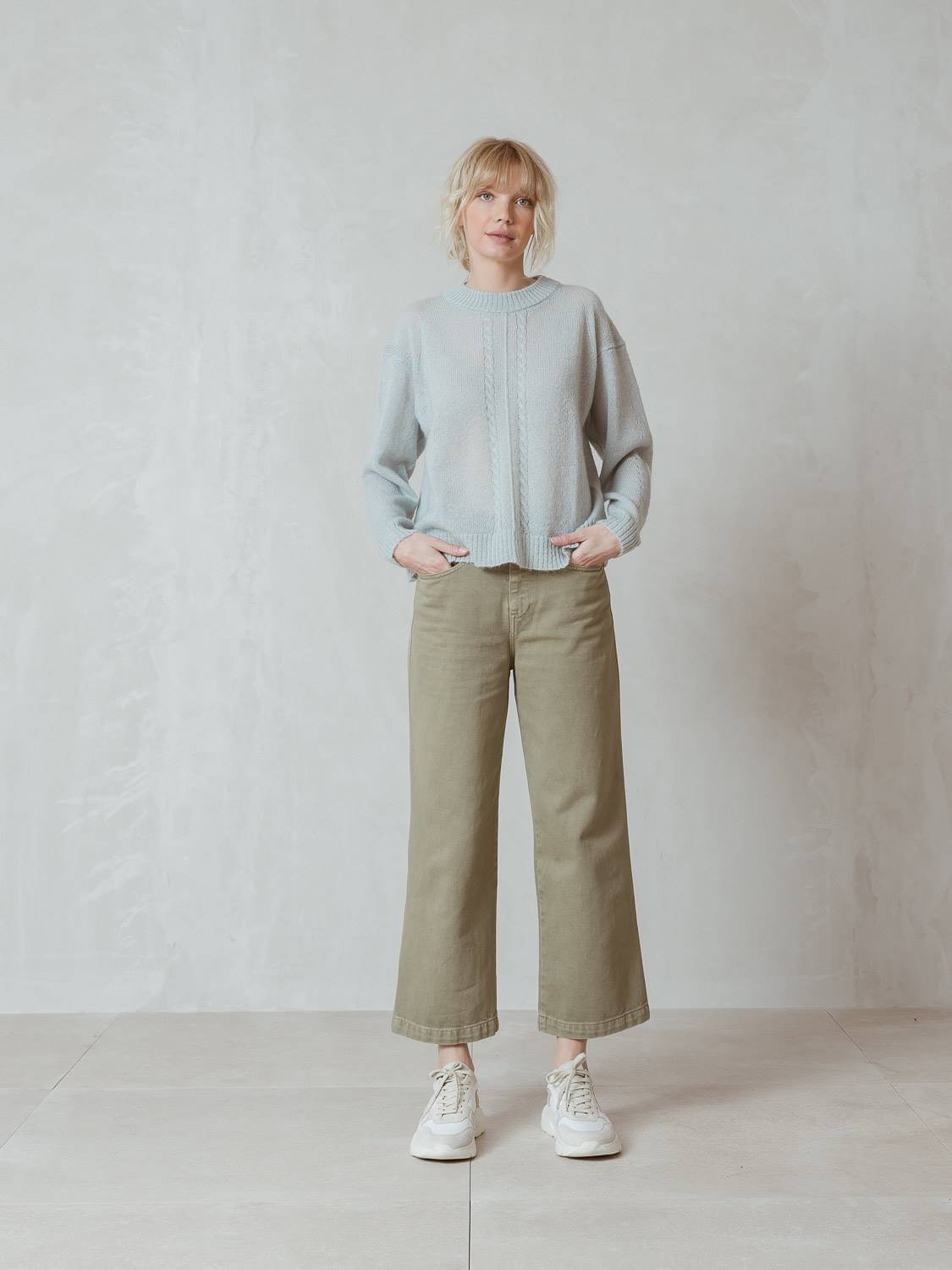 PANTALÓN CROP ALGODÓN.