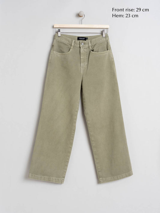 PANTALÓN CROP ALGODÓN.
