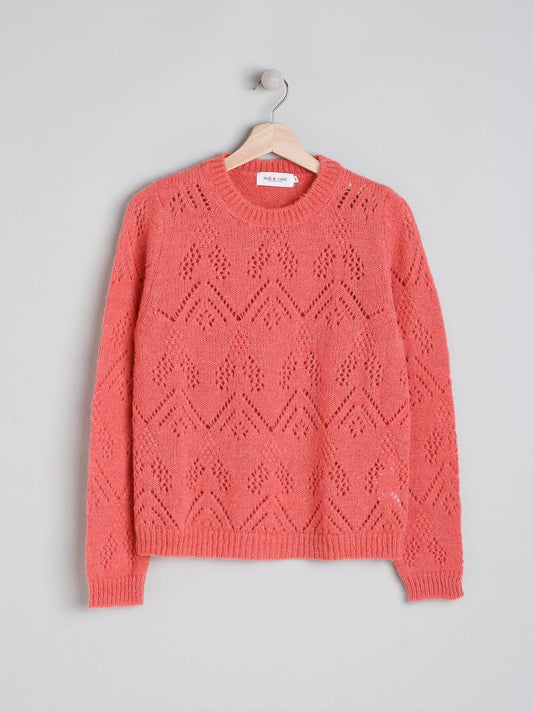 OPENWORK KNITTED JERSEY