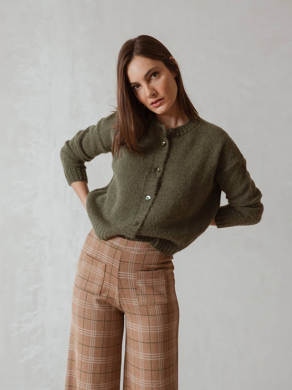 CARDIGAN CORTO ALPACA