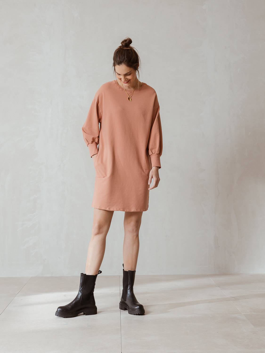 VESTIDO SUDADERA ALGODÓN