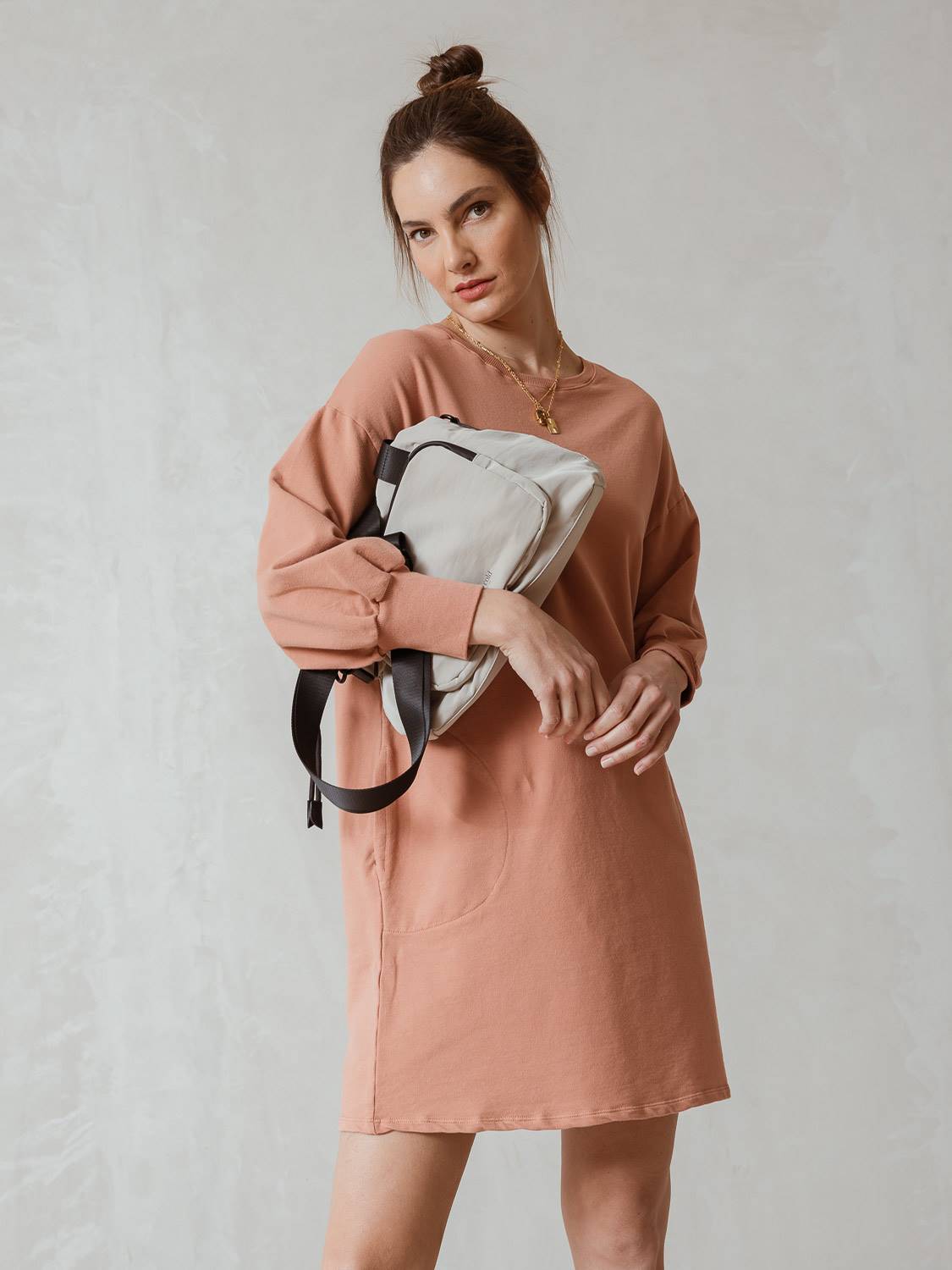 VESTIDO SUDADERA ALGODÓN