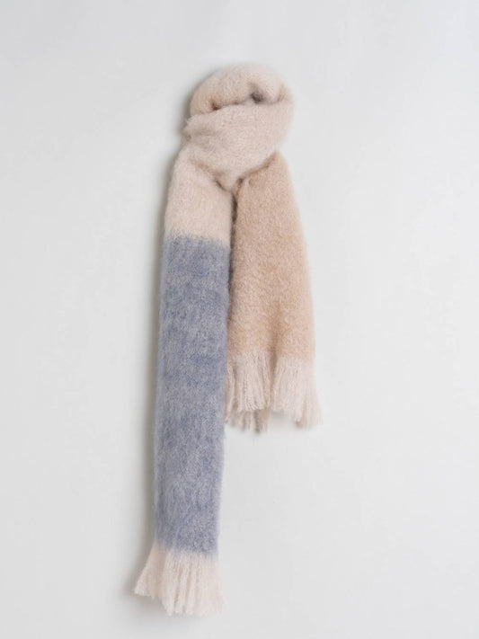 BUFANDA MOHAIR TRICOLOR