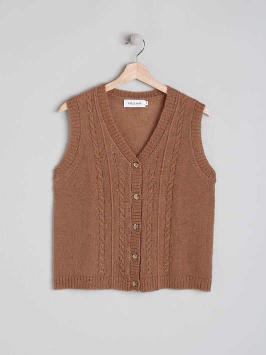 CHALECO TRENZADO MOHAIR