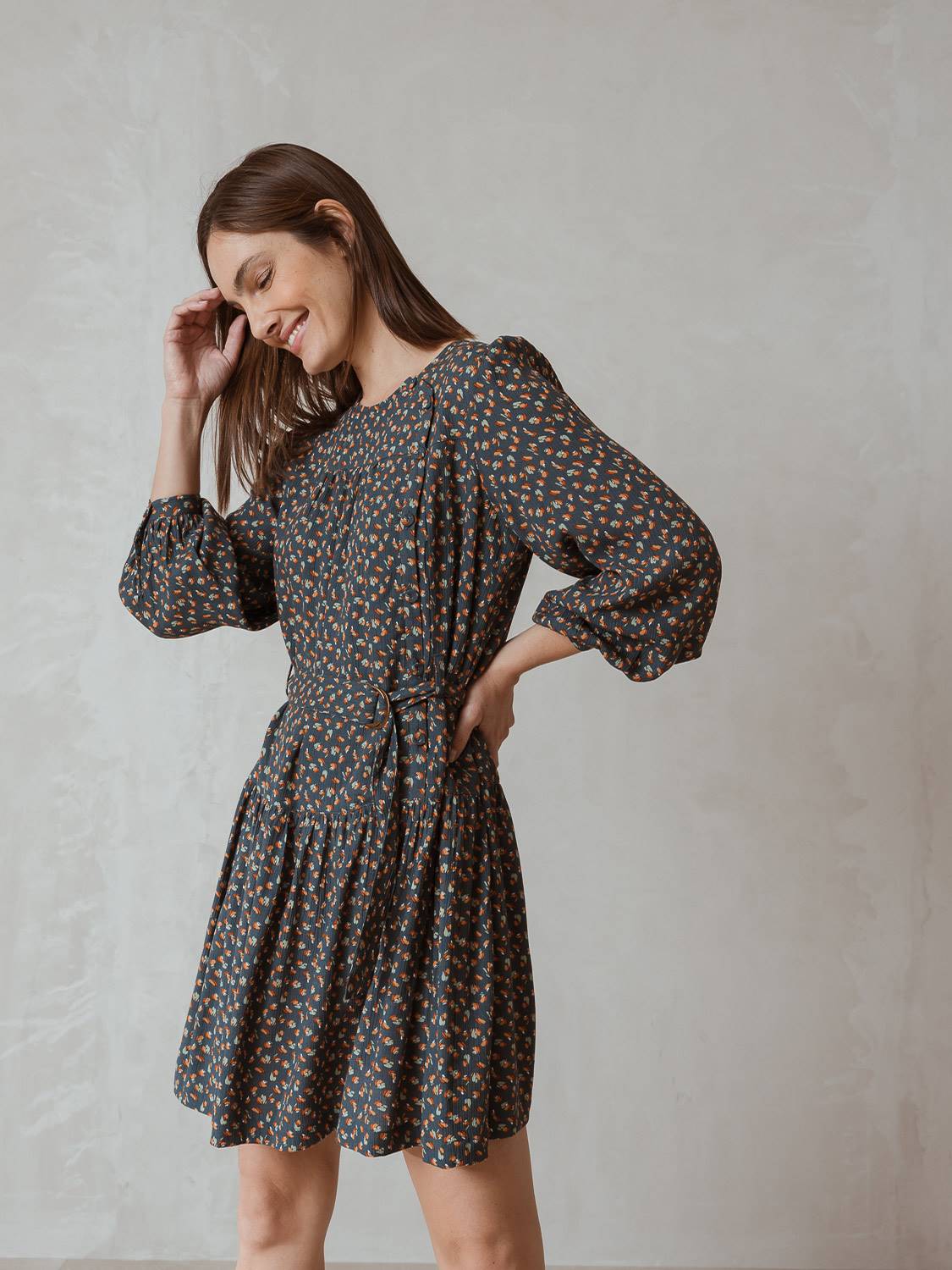 VESTIDO CORTO FLORAL