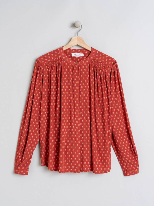 CAMISA PRINT GEOMÉTRICO TEXTURA