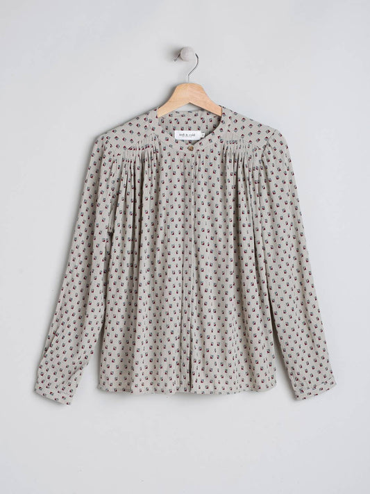 CAMISA PRINT GEOMÉTRICO TEXTURA