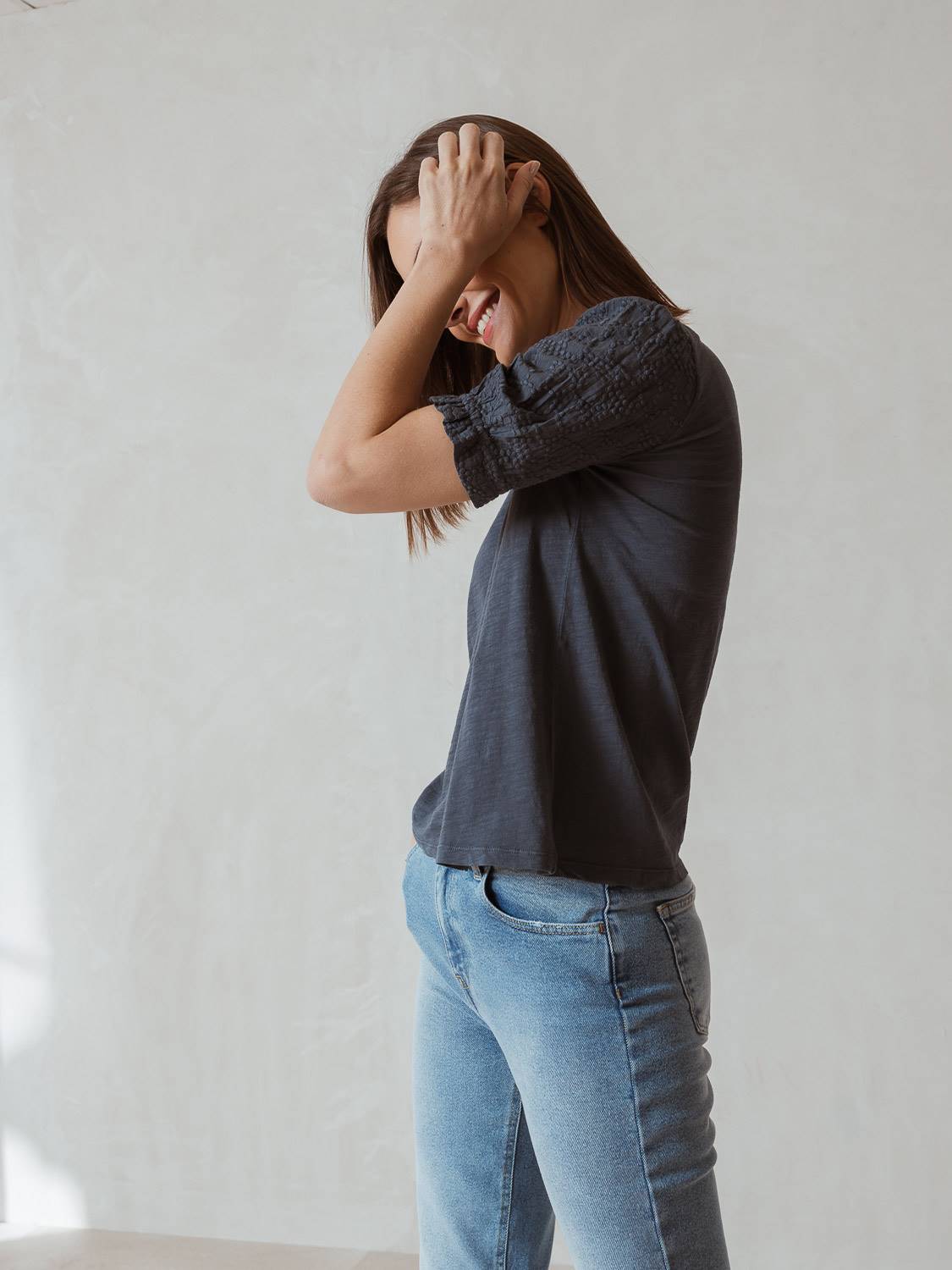 CAMISETA ALGODÓN BORDADO