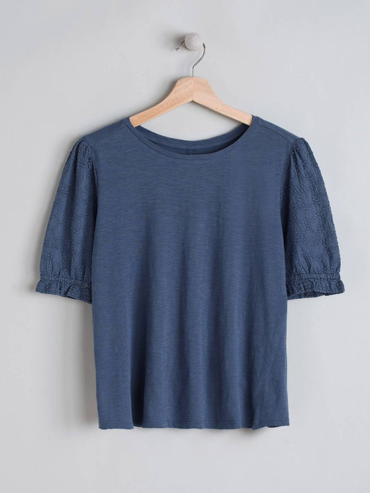 CAMISETA ALGODÓN BORDADO