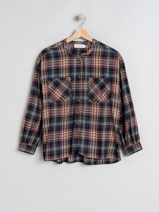 BLUSA BOLSILLO CUADROS