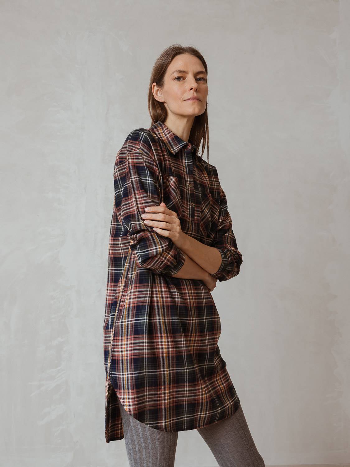VISCOSE SHIRT DRESS