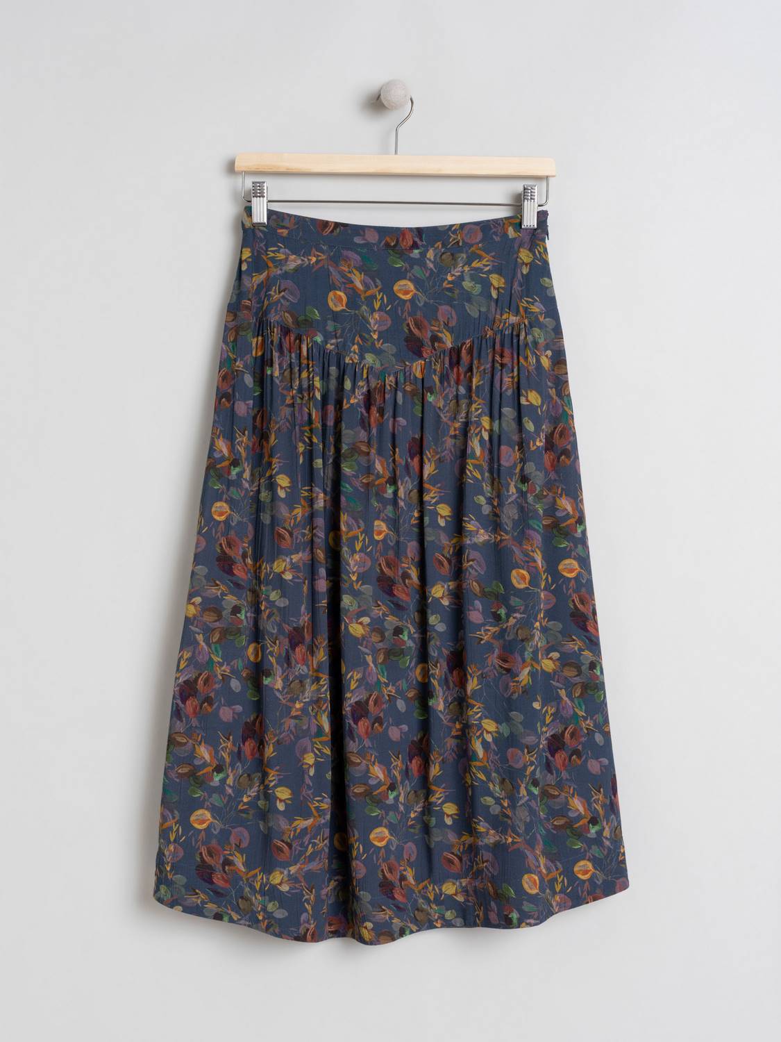 FALDA FRUNCIDA FLORAL