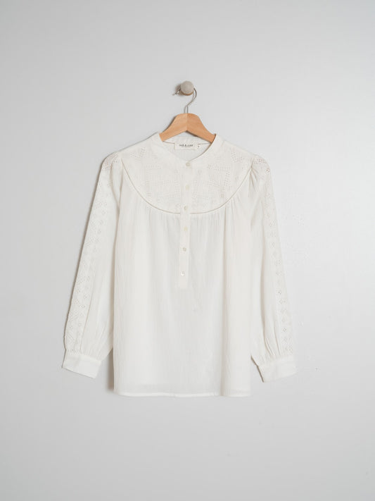 BLUSA ALGODÓN BORDADOS