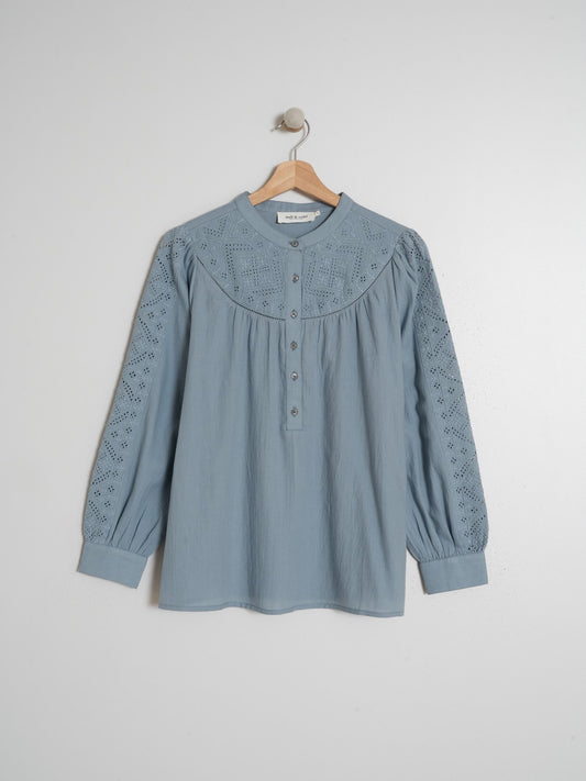 BLUSA ALGODÓN BORDADOS