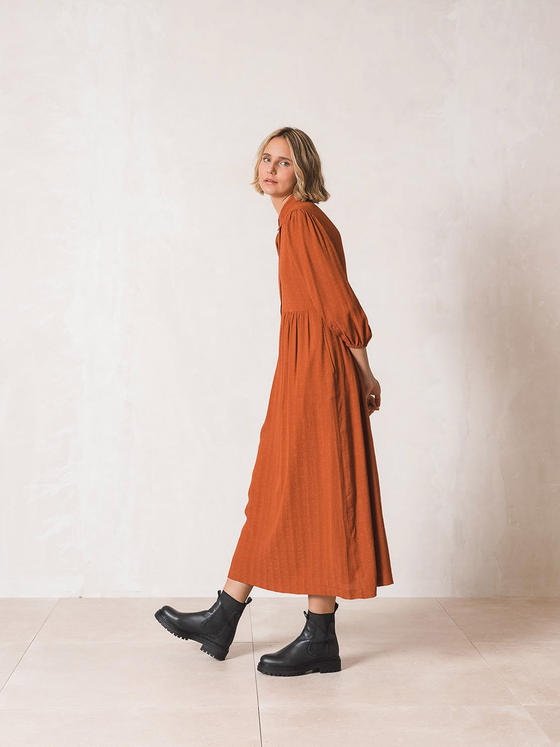 MAXI VESTIDO CAMISERO