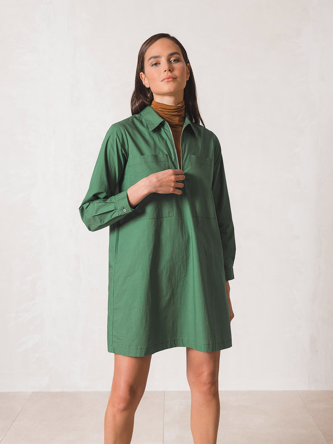 VESTIDO CAMISERO POPELÍN