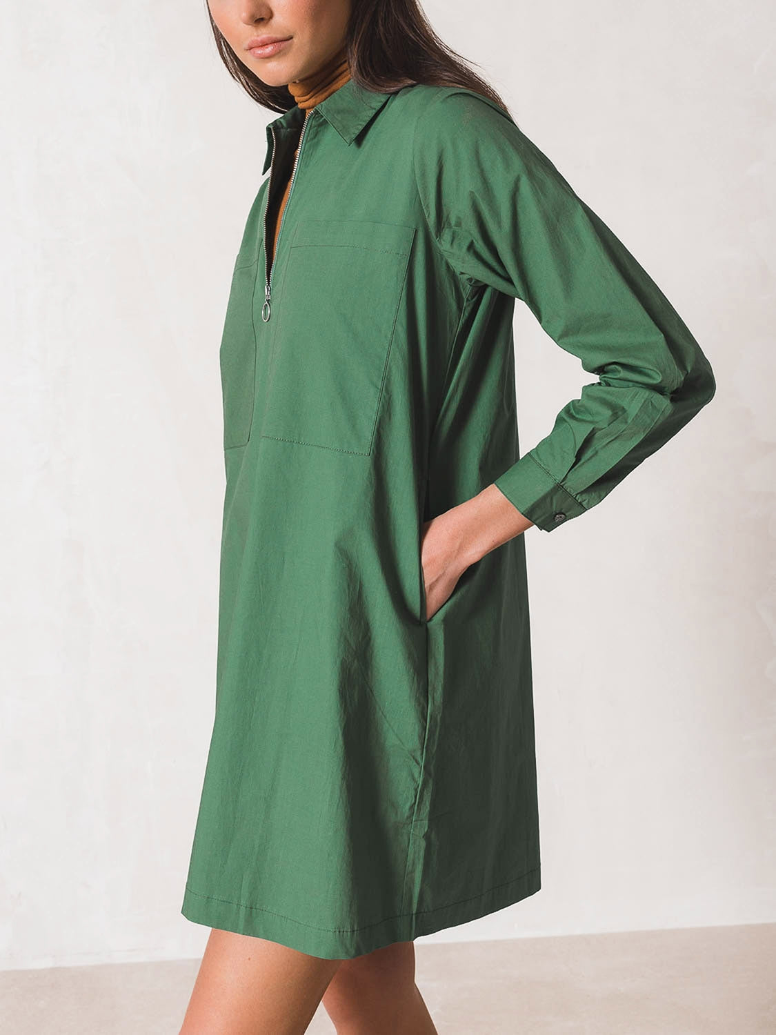 VESTIDO CAMISERO POPELÍN