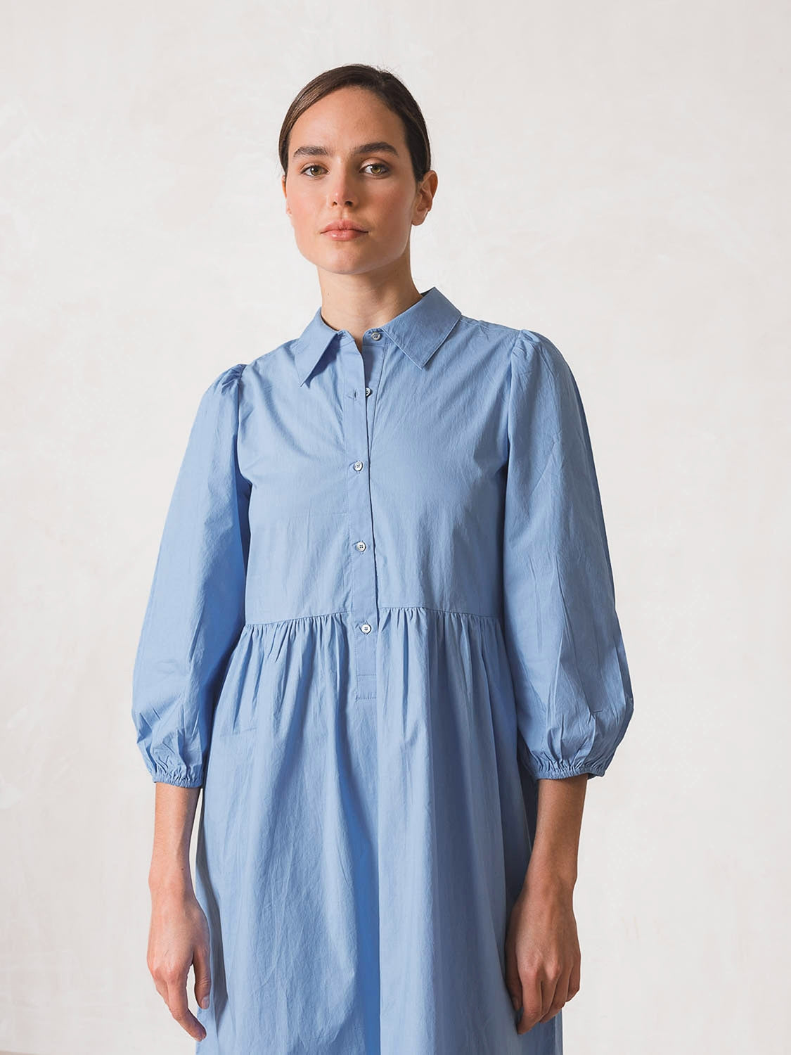 VESTIDO MAXI POPELIN