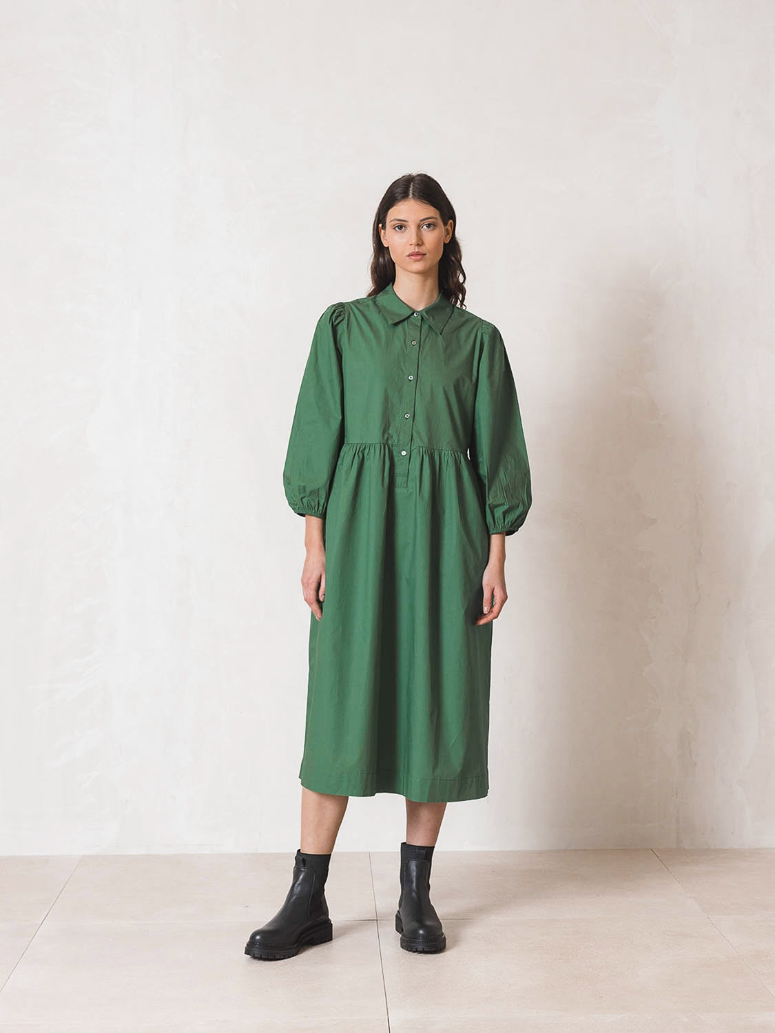 VESTIDO MAXI POPELIN