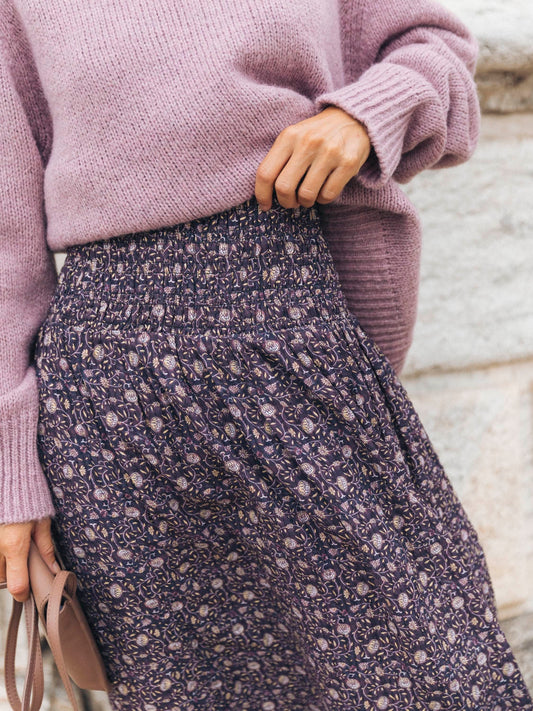 FALDA MIDI ENGOMADA