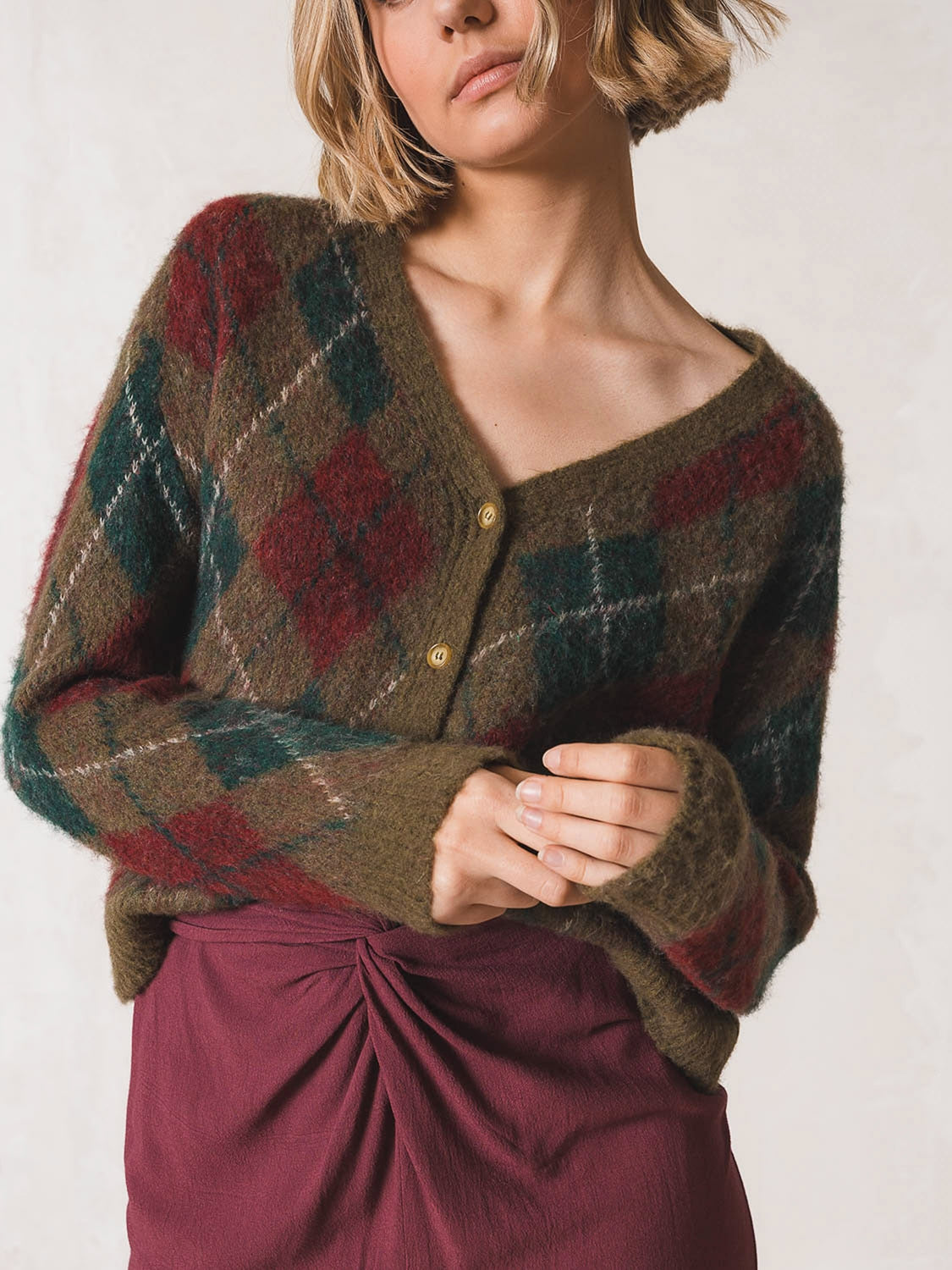 CHAQUETA ROMBO VINTAGE