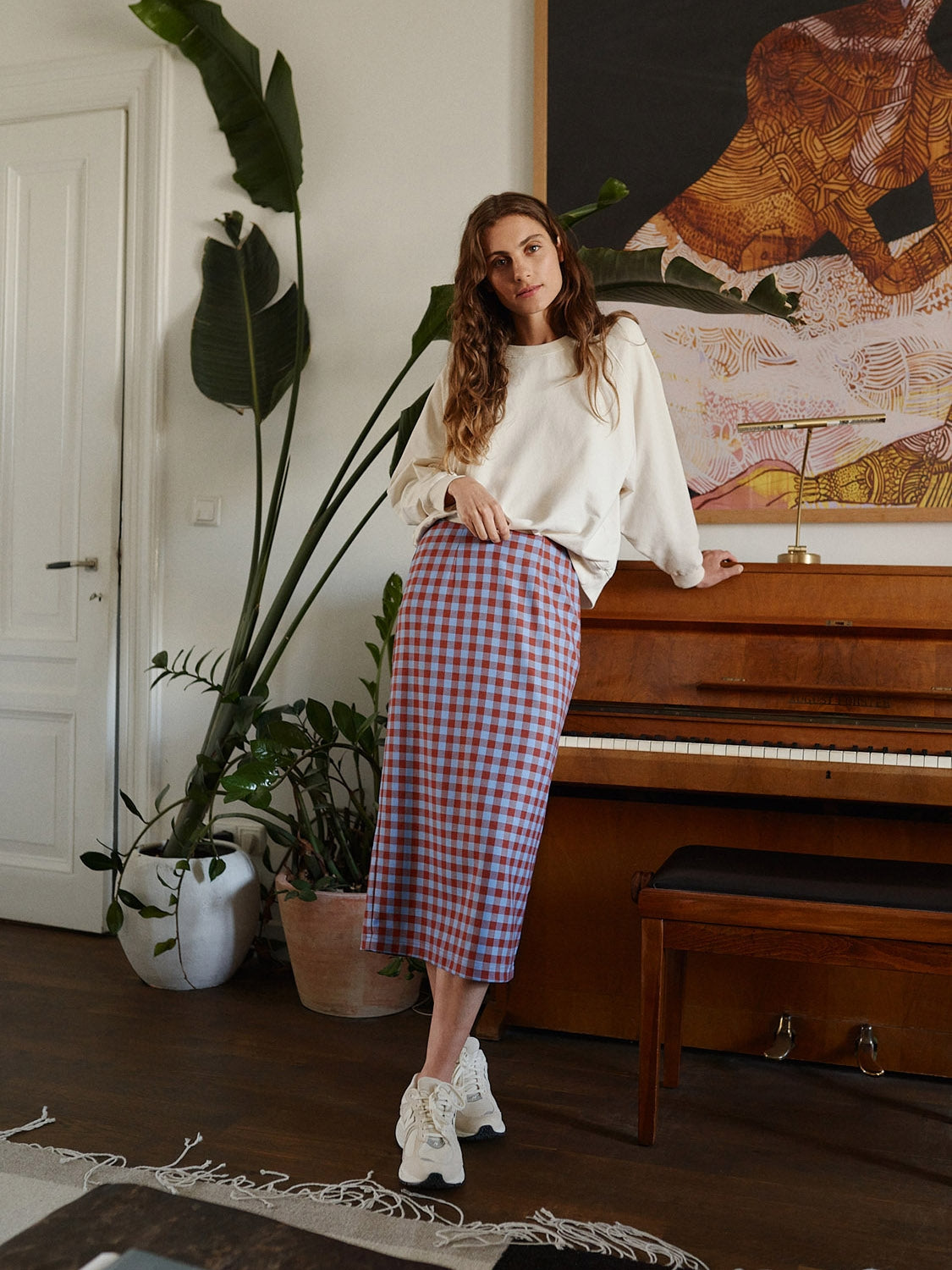 FALDA LAPIZ VICHY