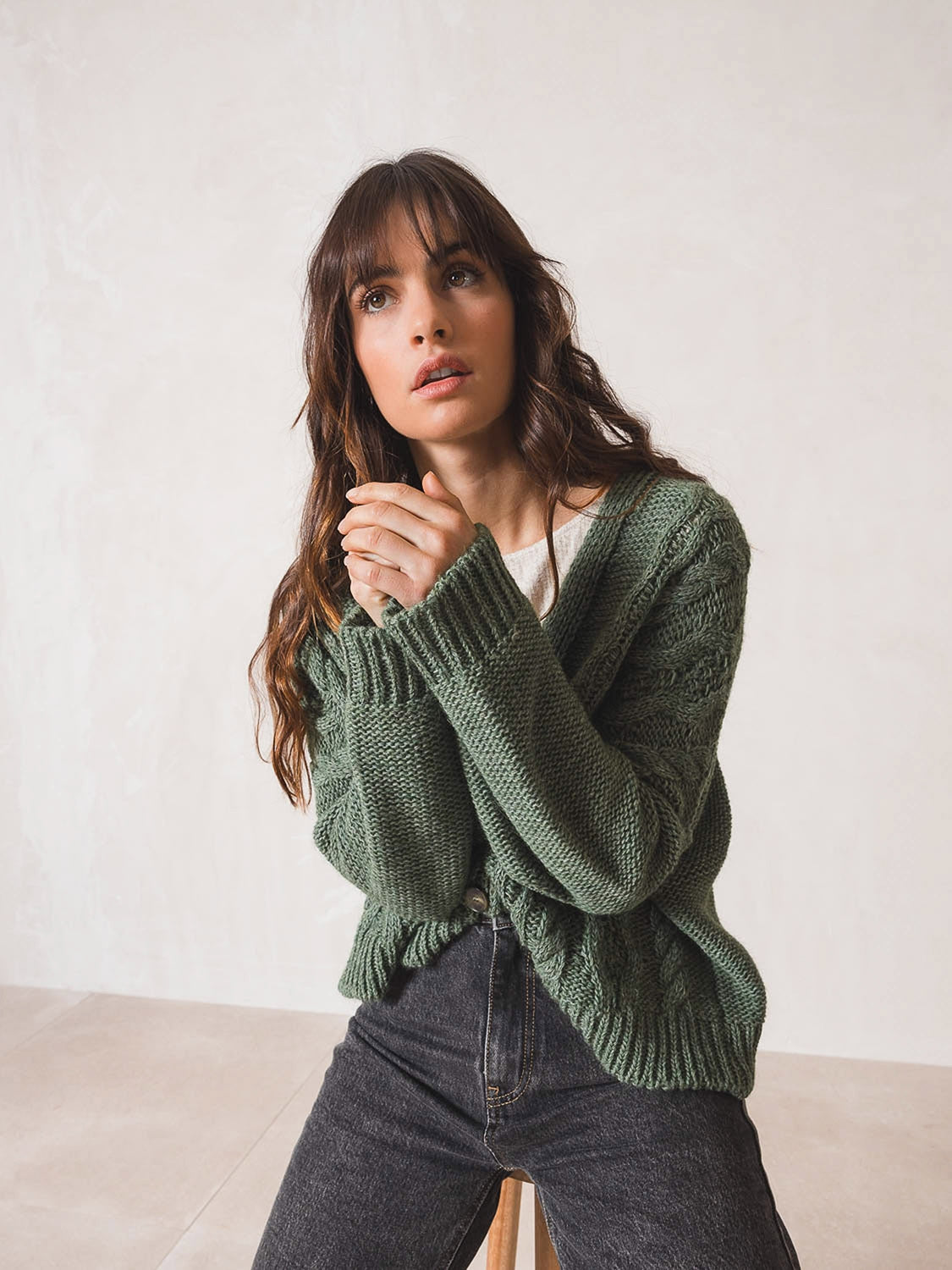 CHAQUETA RETRO TRENZADA