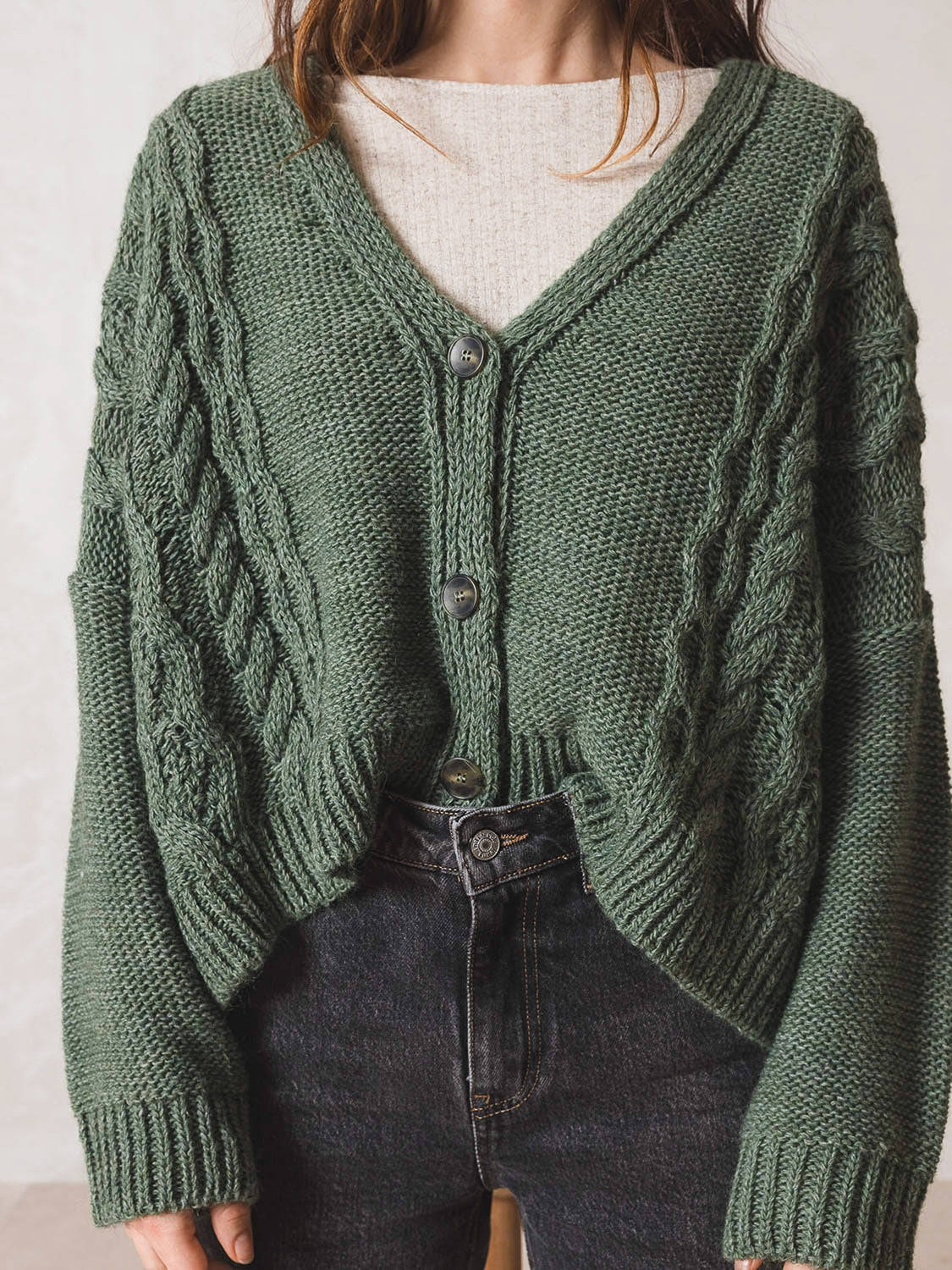 CHAQUETA RETRO TRENZADA