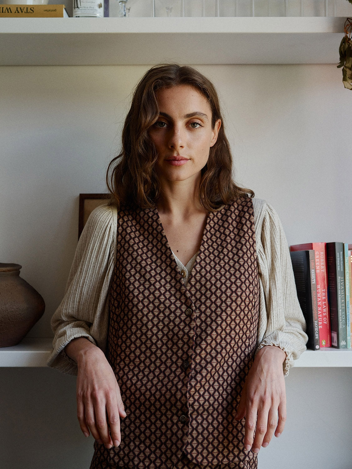 JACQUARD KNITTED VEST