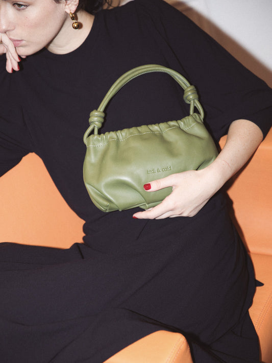 SAC EN CUIR VERT