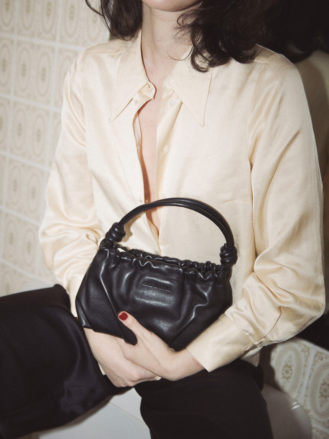 SAC EN CUIR VERT
