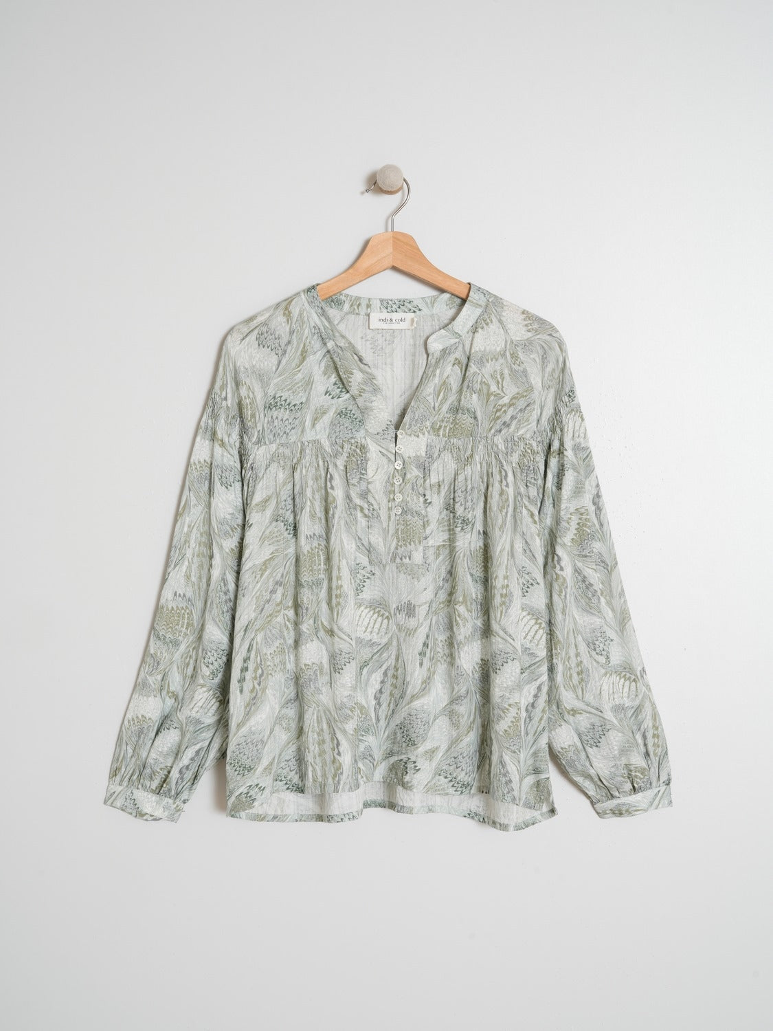 CHEMISIER IMPRIMÉ MARBRE