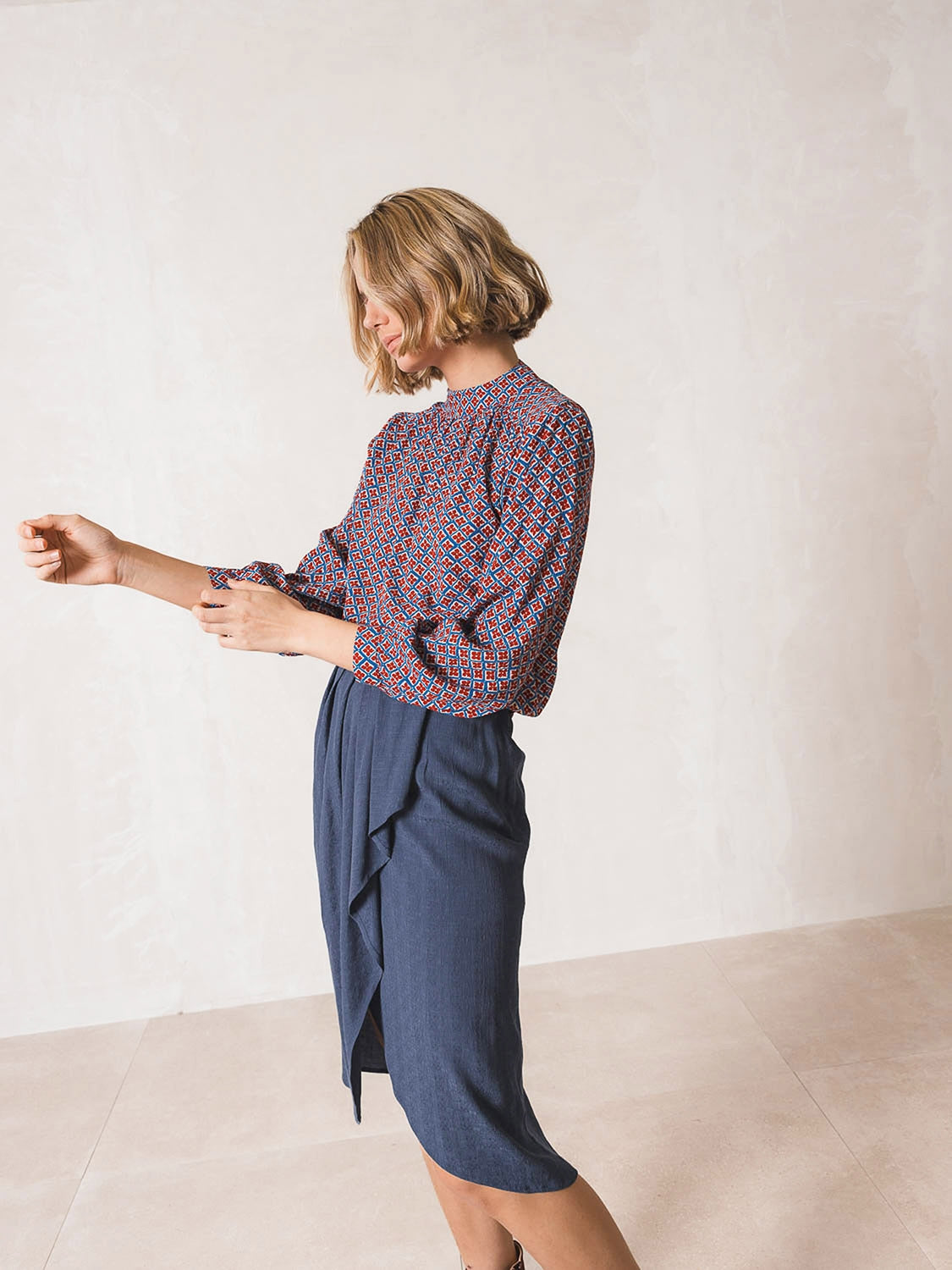 BLUSA RETRO GEOMETRIC
