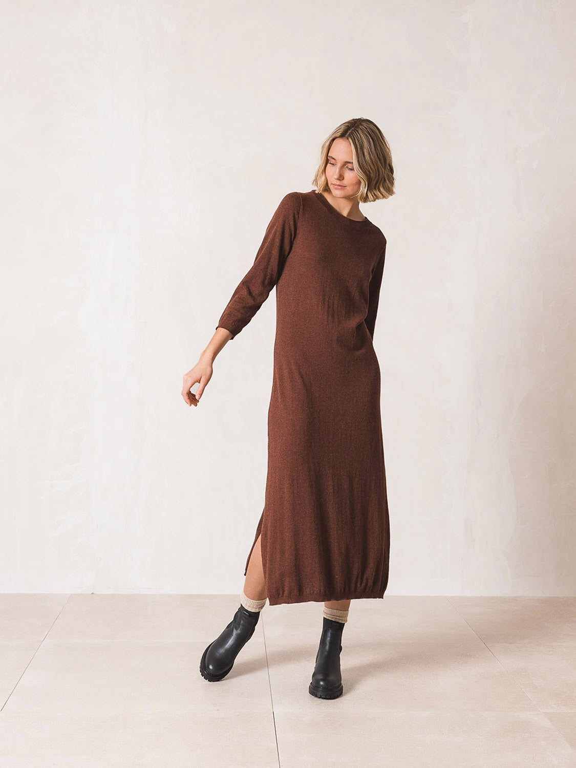 MAXI VESTIDO PUNTO