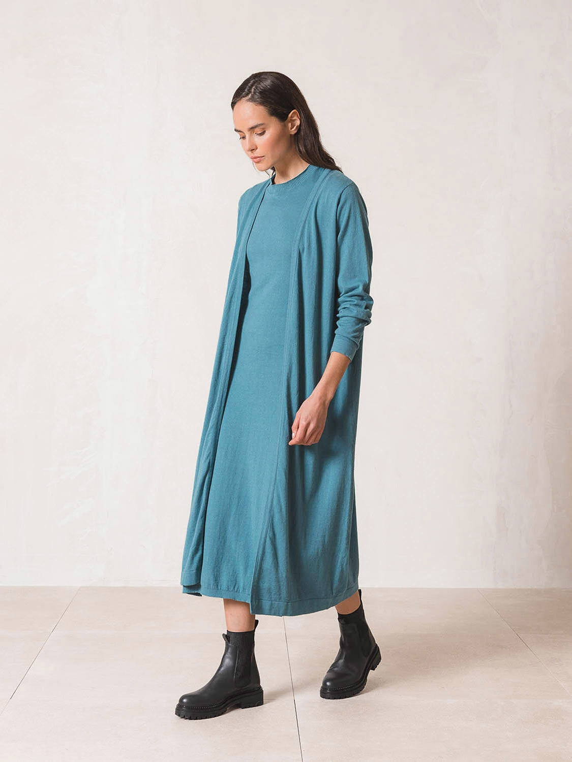 MAXI CHAQUETA PUNTO