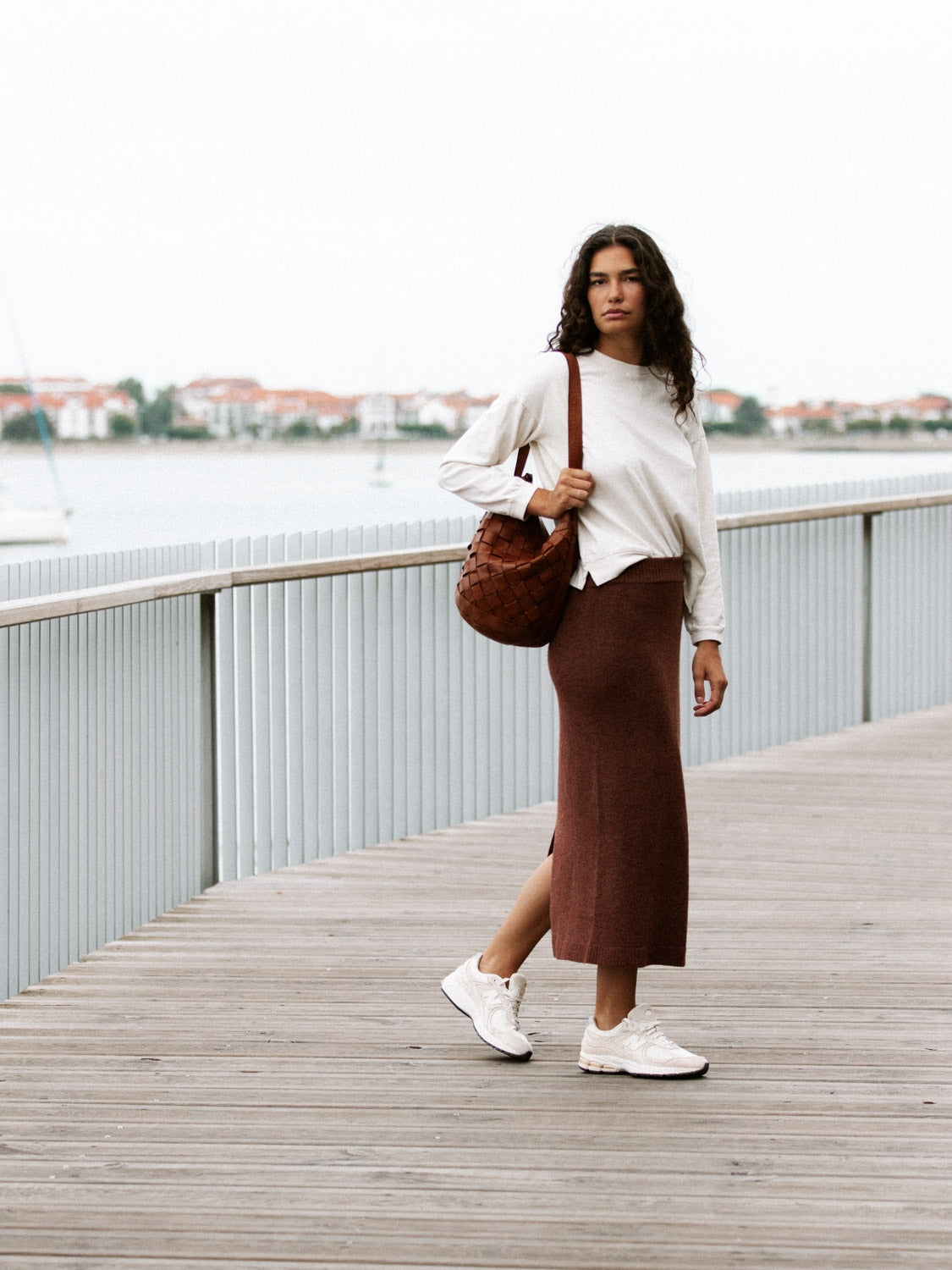 FALDA MIDI PUNTO