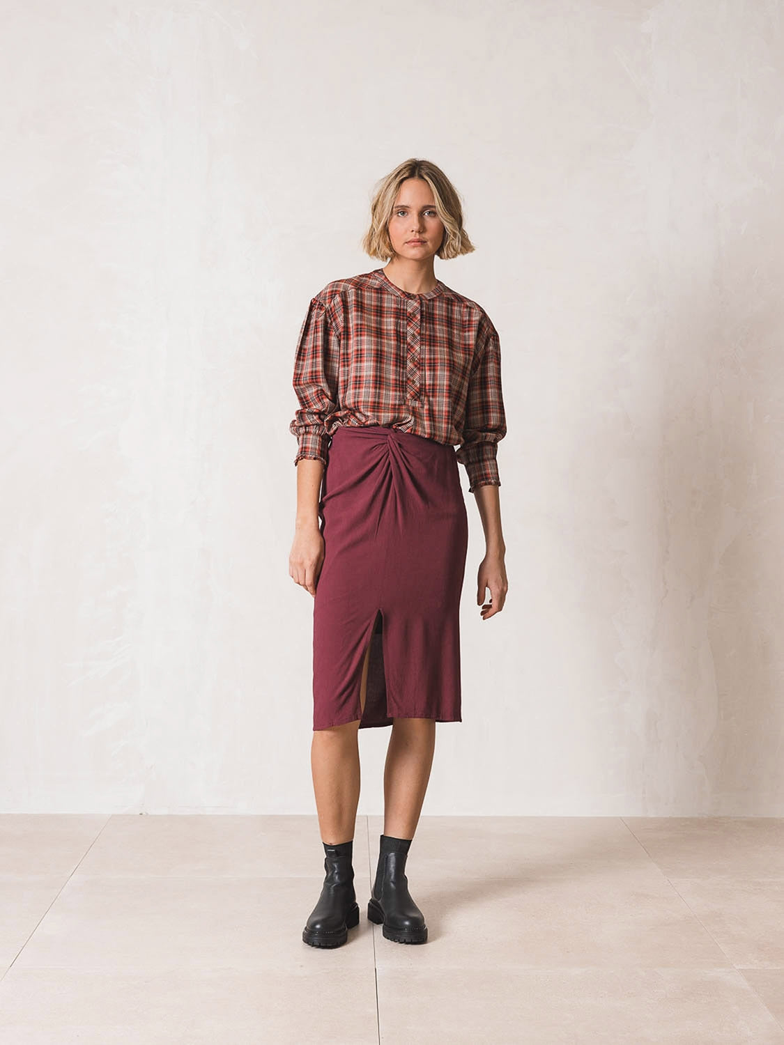 BLUSA CUADRO TARTÁN
