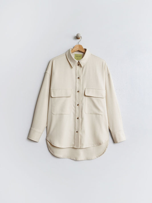 SOBRECAMISA OVERSIZE BOLSILLOS