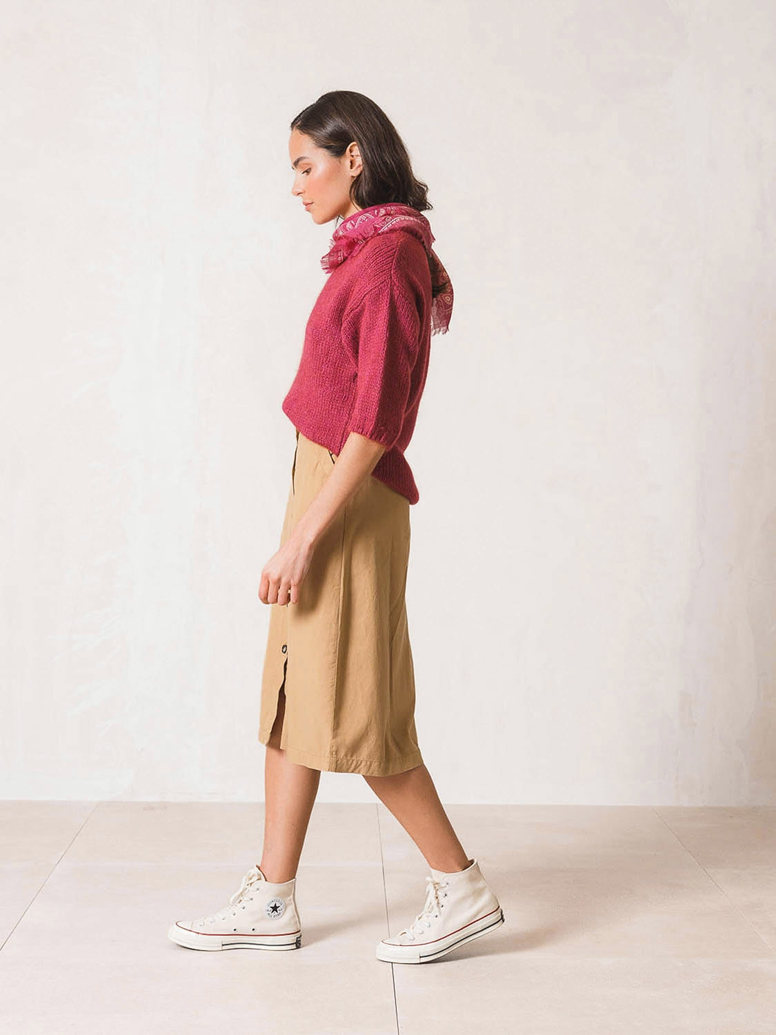 FALDA BOTONADURA LYOCELL