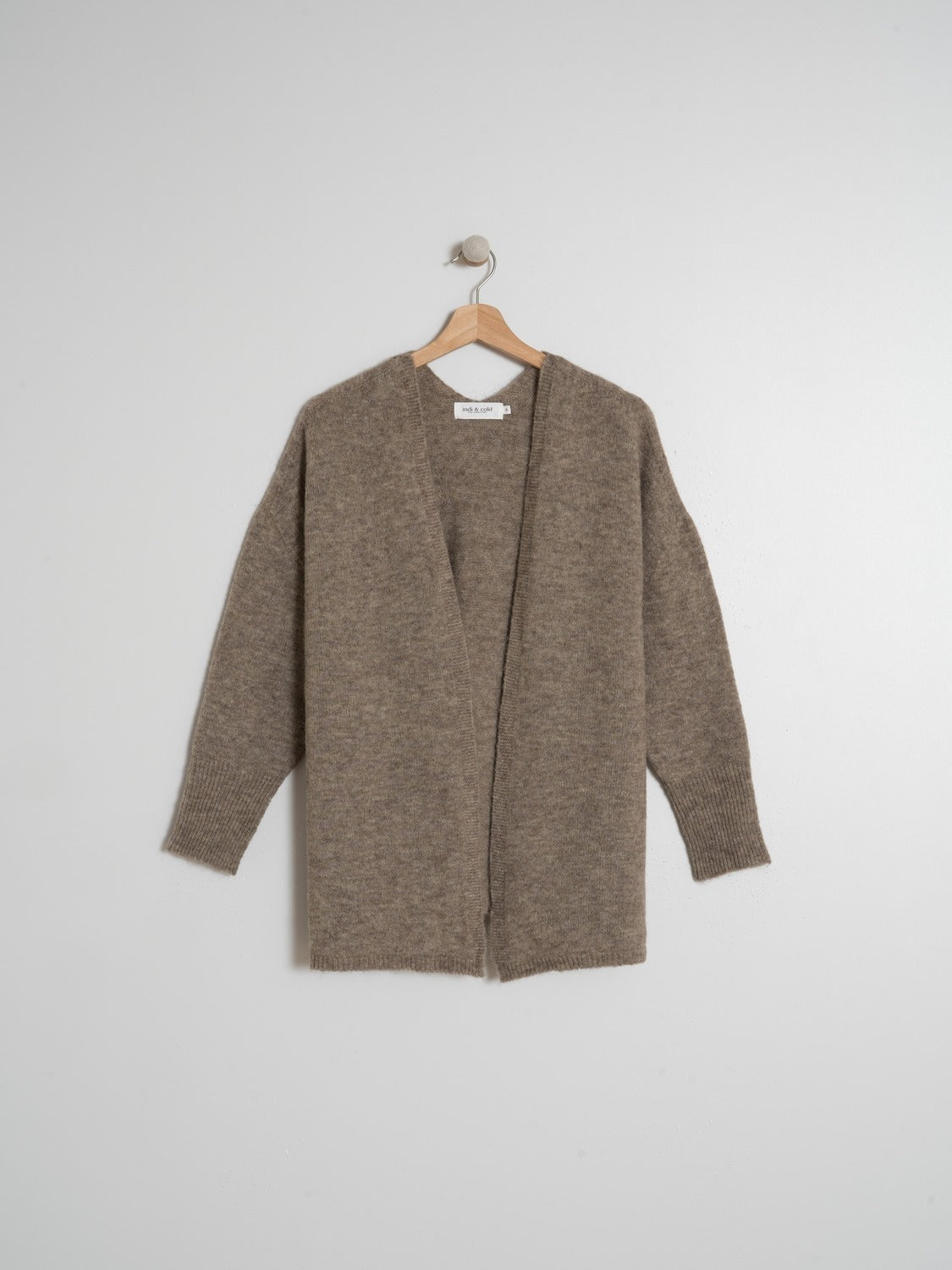 CHAQUETA LARGA PUNTO