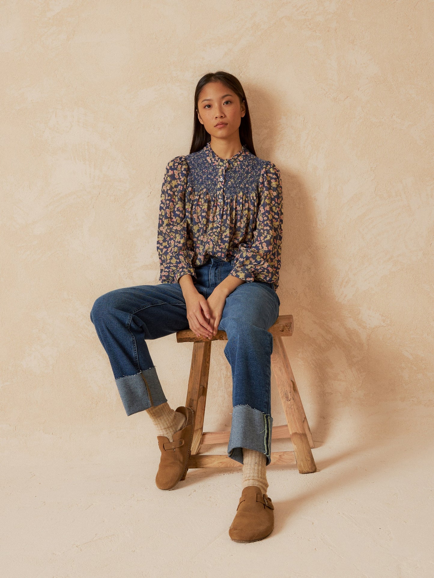 SMOKE EMBROIDERED SHIRT