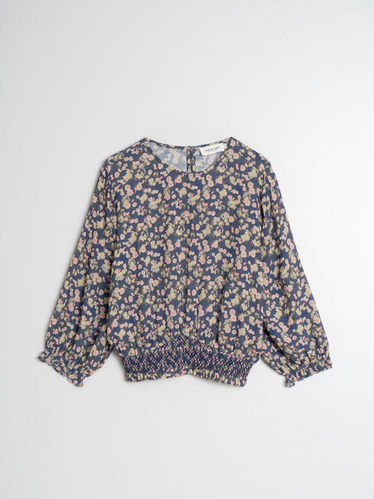 CREPED COTTON BLOUSE