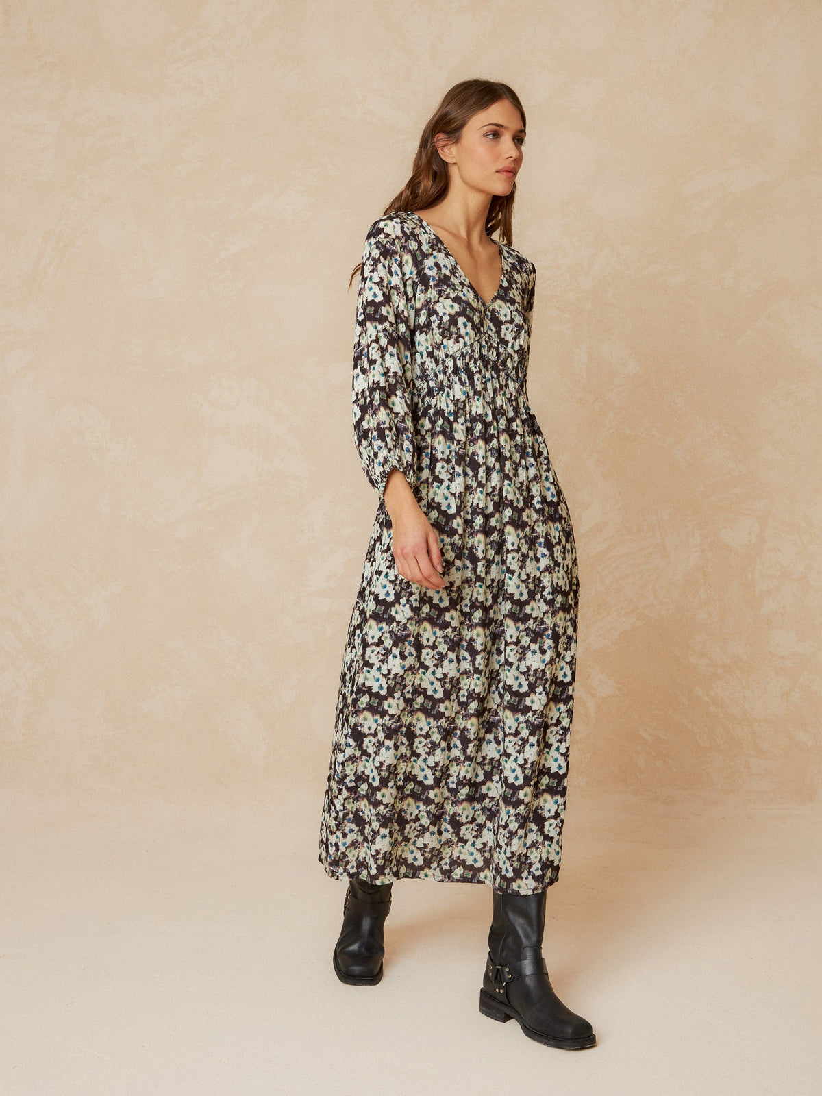 MAXI VESTIDO DOBBY